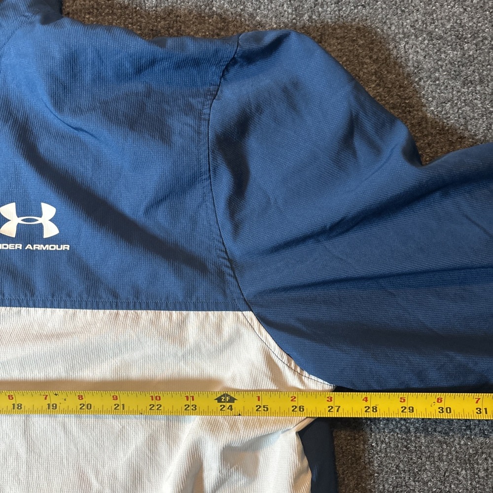 Under Armour Men's Sport Style Wind Training Jacket Blue/White Size 3XL - Picture 5 of 6